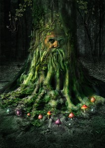 espiritu del arbol hombre verde