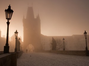 Morning on the famous Charles Bridge. The only part of the day when there are no tourists, so that you can feel the real spirit of this magic place.