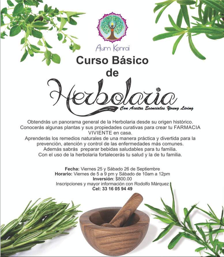 herbolaria con aceites esenciales Young Living