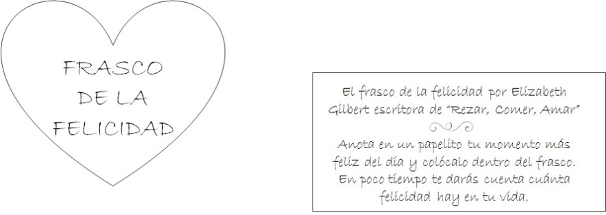 frascos de felicidad etiquetas