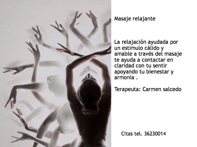 promocion masaje Carmen Salcedo