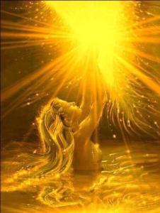 hada luz angel manos